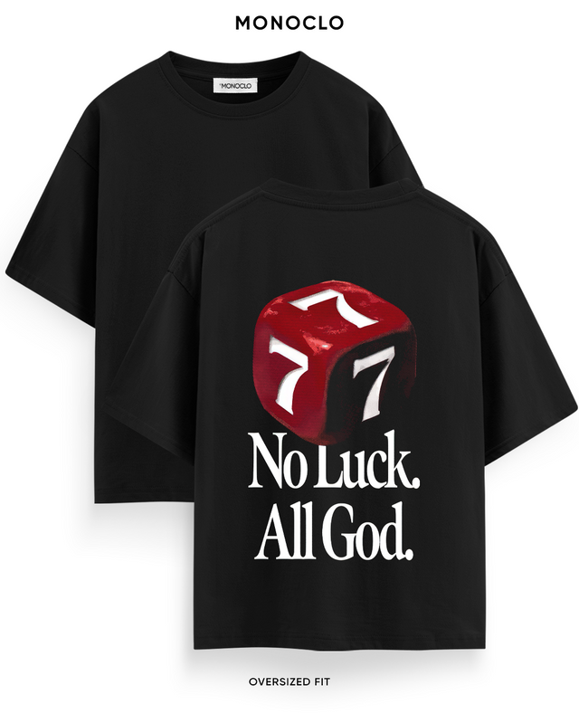 Футболка Monoclo No Luck. All God