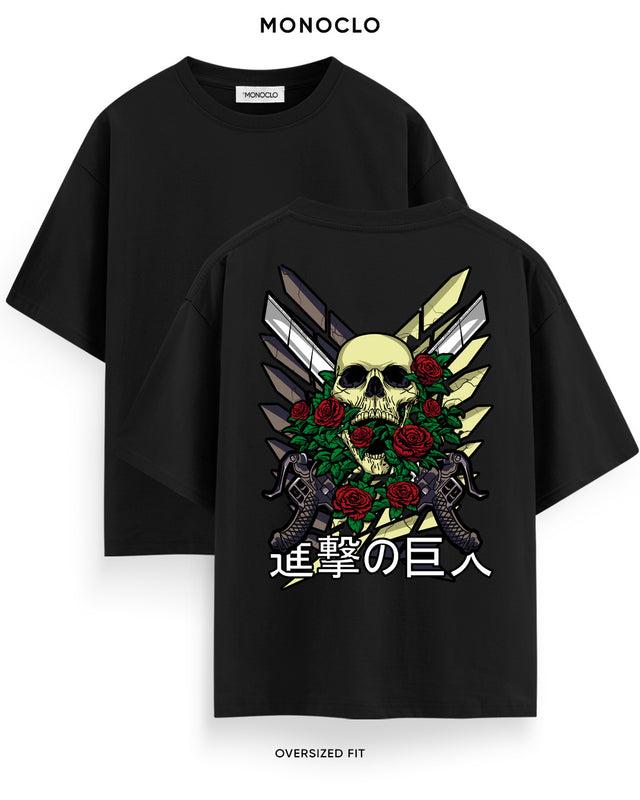 Футболка Monoclo Attack on Titan Skull