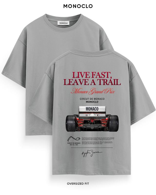 Футболка Monoclo F1 Live Fast Leave a Trail Monaco GP
