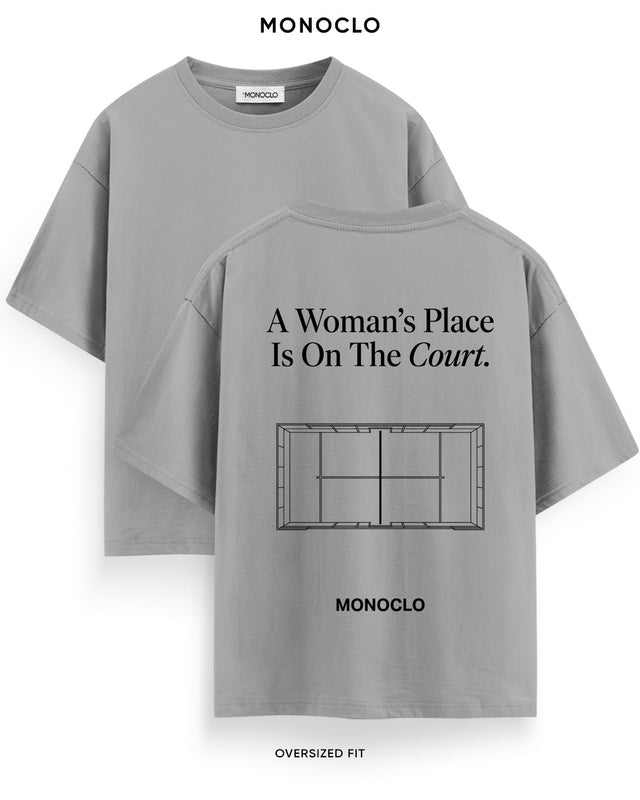 Футболка Monoclo A Woman's Place Is On The Court