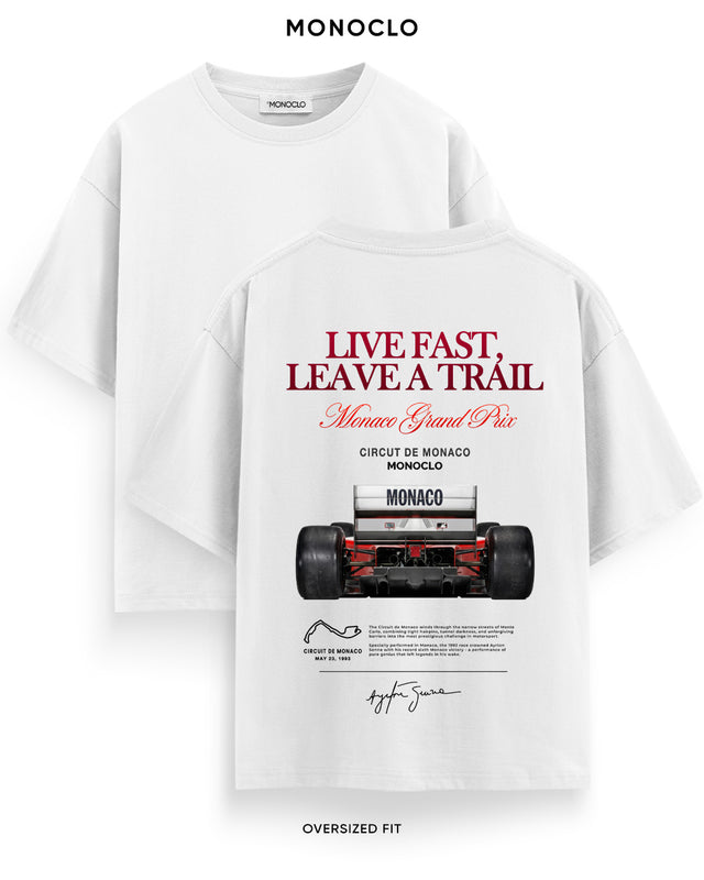Футболка Monoclo F1 Live Fast Leave a Trail Monaco GP