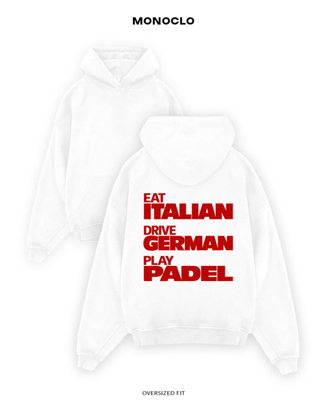 Худі Monoclo Eat Italian Drive German Play Padel