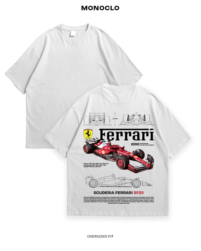 Футболка F1 Ferrari SF25 Red Empire - MONOCLO UA
