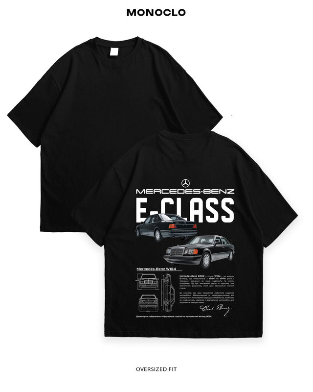 Футболка Mercedes - Benz E - Class W124 - shop_name Чорний