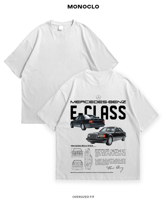 Футболка Mercedes - Benz E - Class W124 - shop_name Білий