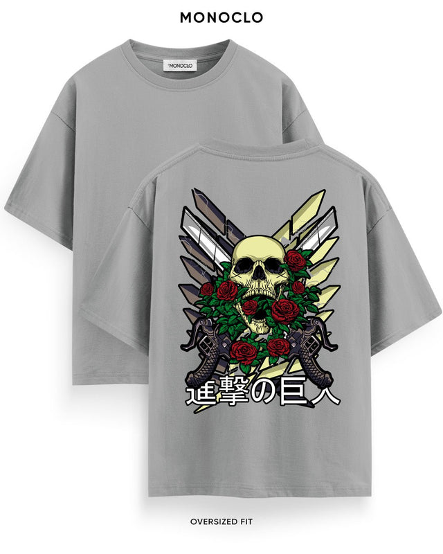Футболка Monoclo Attack on Titan Skull