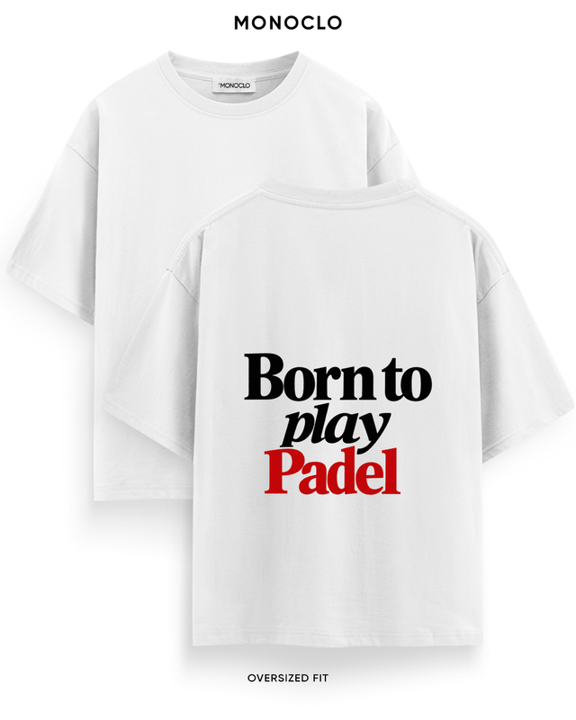 Футболка Monoclo Born to Play Padel – Білий