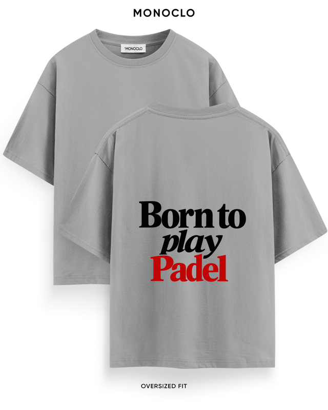 Футболка Monoclo Born to Play Padel – Сірий