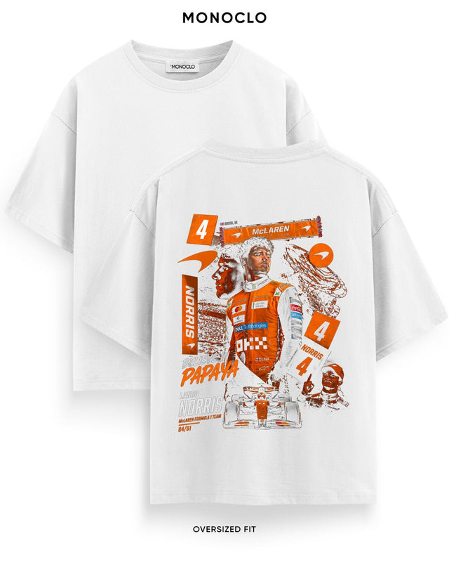 Футболка Monoclo F1 Lando Norris Believe In Papaya