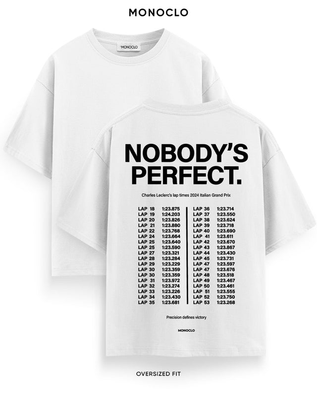 Футболка Monoclo F1 Nobody's Perfect Leclerc Monza 2024