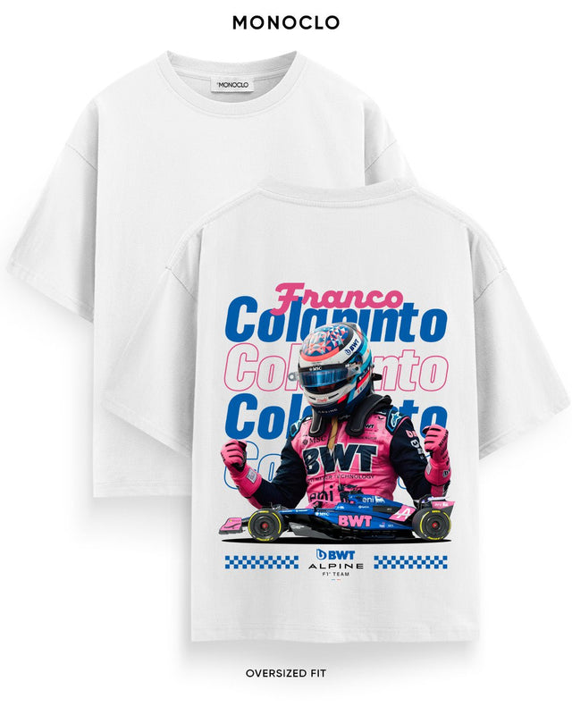 Футболка Monoclo Formula 1 Franco Colapinto Pink