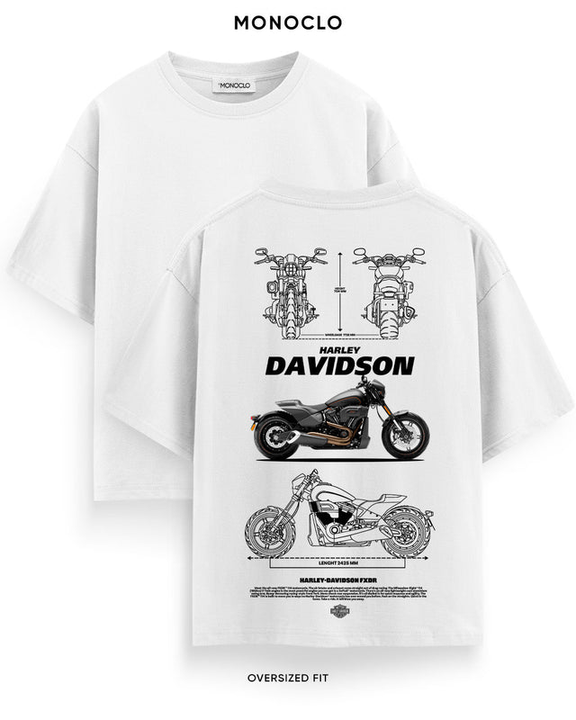 Футболка Monoclo Harley Davidson FXDR Blueprint