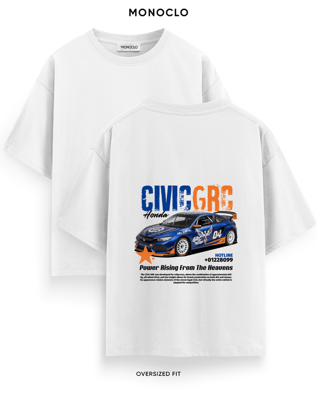Футболка Monoclo Honda Civic GRC Power Rising – Білий