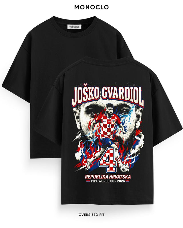 Футболка Monoclo Joško Gvardiol #4 Croatia WC 2026