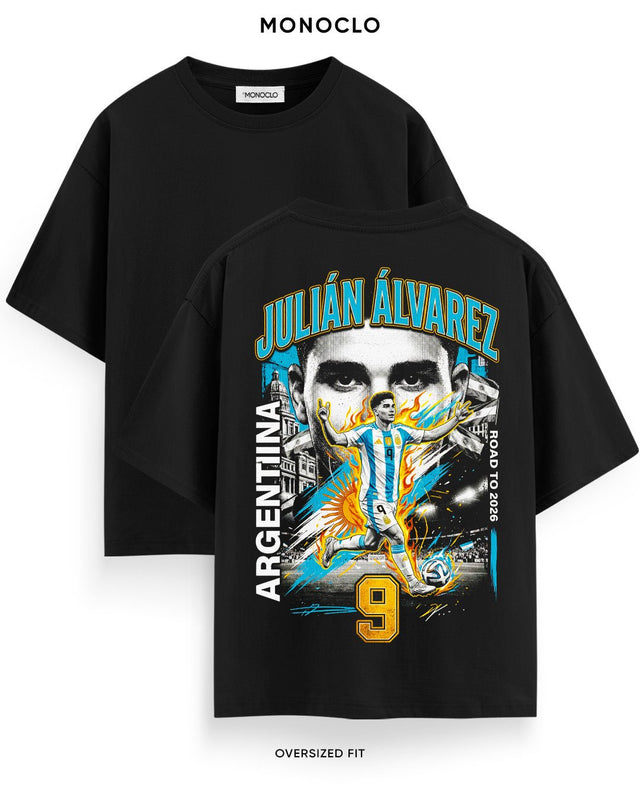Футболка Monoclo Julián Álvarez #9 Argentina WC 2026