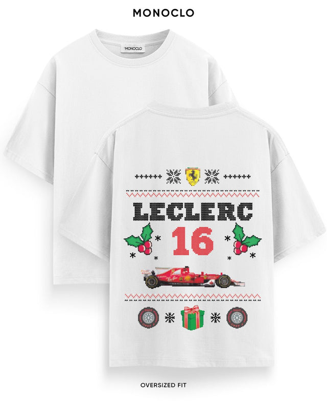 Футболка Monoclo Leclerc 16 Christmas Edition F1