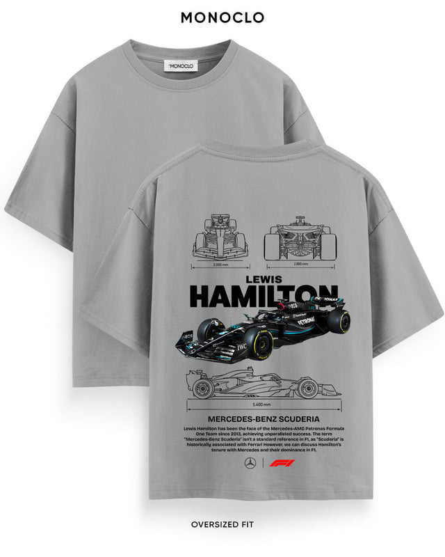 Футболка Monoclo Lewis Hamilton Mercedes-Benz Scuderia F1