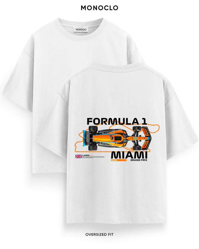 Футболка Monoclo Miami Grand Prix Lando Norris F1