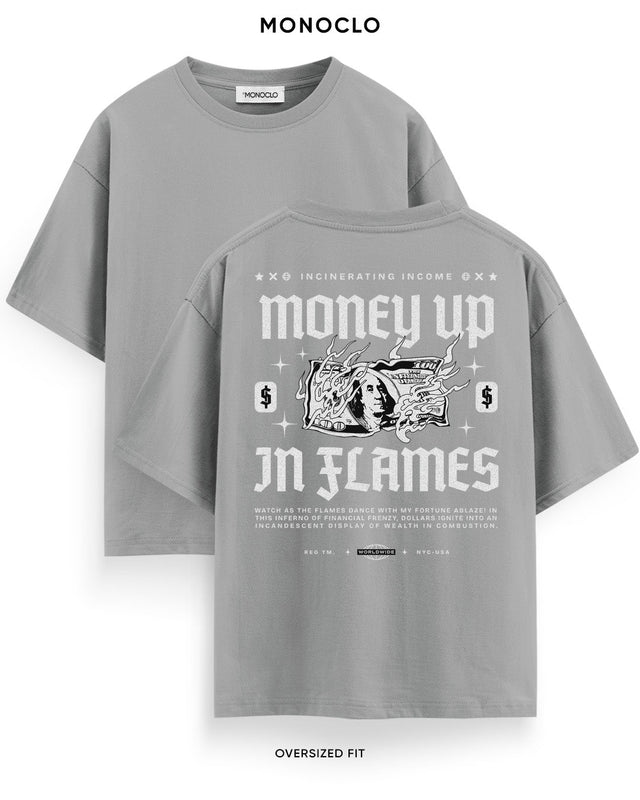 Футболка Monoclo Money Up in Flames