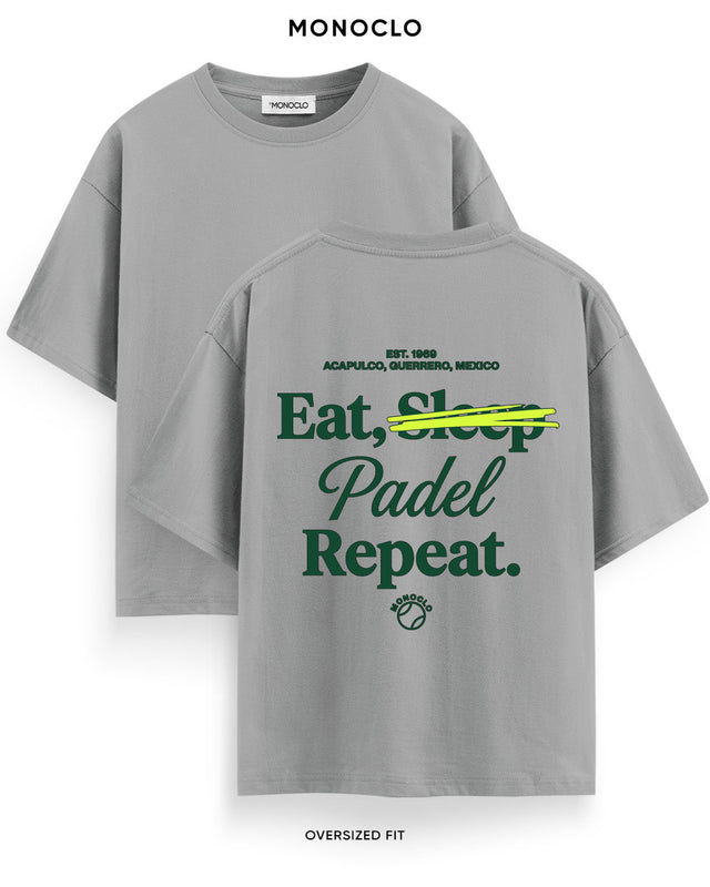 Футболка Monoclo Eat Sleep Padel Repeat Green