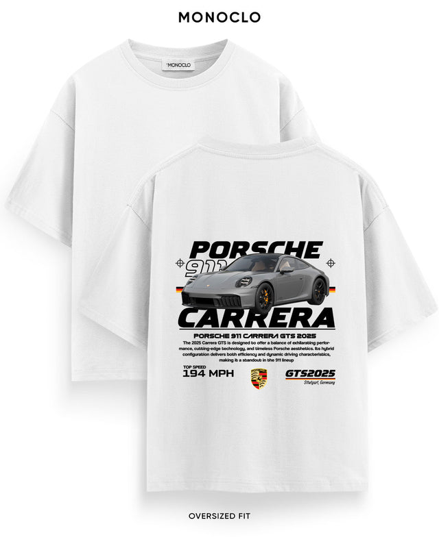 Футболка Monoclo Porsche 911 Carrera GTS 2025 - shop_name Білий
