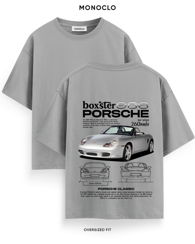 Футболка Monoclo Porsche Boxster 986 - shop_name Сірий