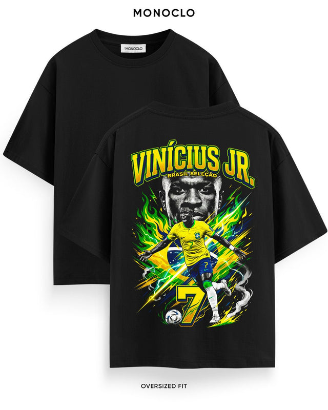 Футболка Monoclo Vinícius Jr. #7 Brasil Copa do Mundo 2026