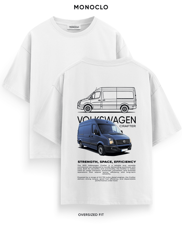 Футболка Monoclo Volkswagen Crafter – Білий