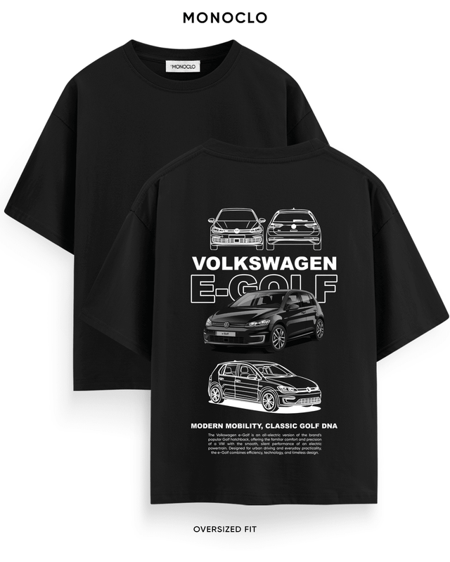 Футболка Monoclo Volkswagen E-Golf Modern Mobility – Чорний