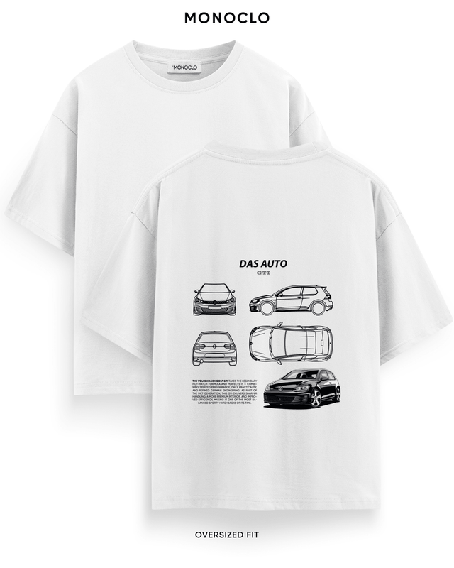 Футболка Monoclo Volkswagen Golf GTI Das Auto – Білий