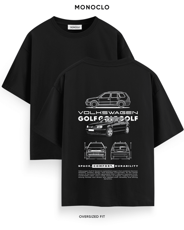 Футболка Monoclo Volkswagen Golf IV Variant – Чорний