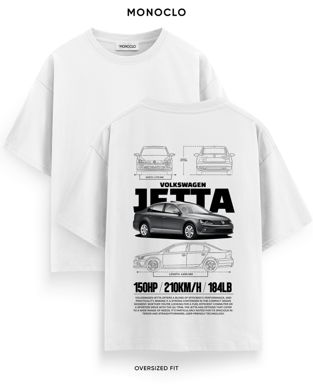 Футболка Monoclo Volkswagen Jetta Stock – Білий
