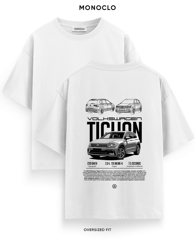 Футболка Monoclo Volkswagen Tiguan II – Білий