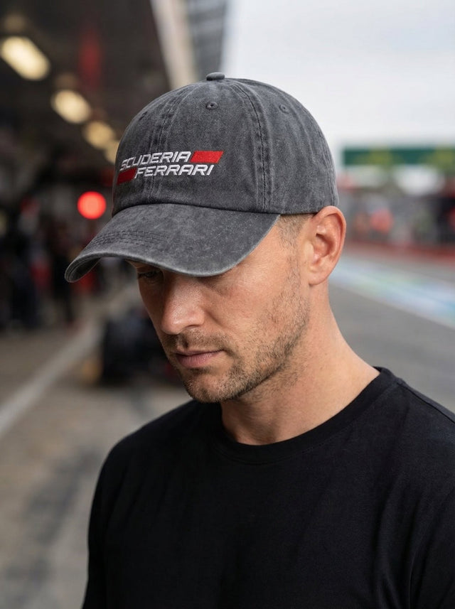 Кепка Scuderia Ferrari Washed Graphite