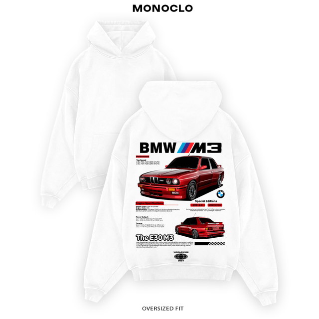 Худі BMW M3 E30 EVO - shop_name Білий