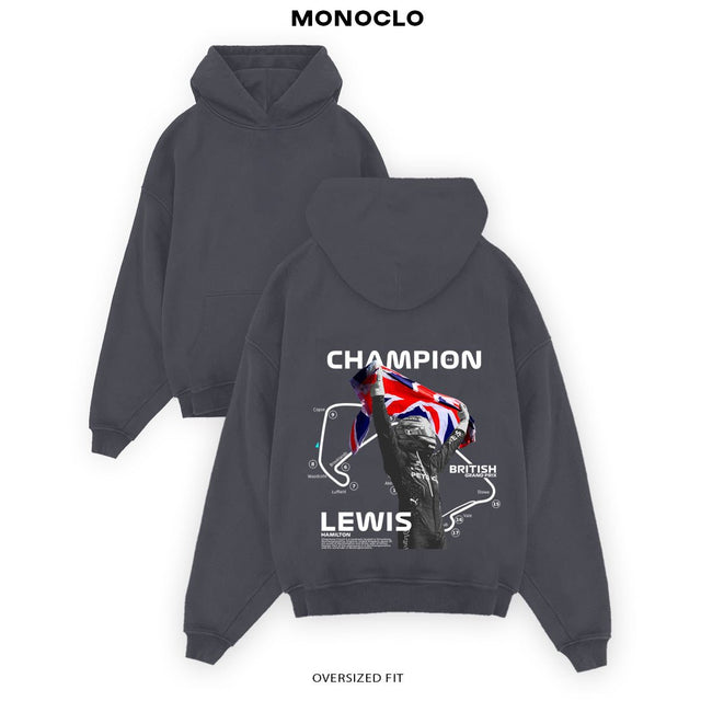 Худі Hamilton Brasil графіт - оверсайз худі Formula 1 Monoclo