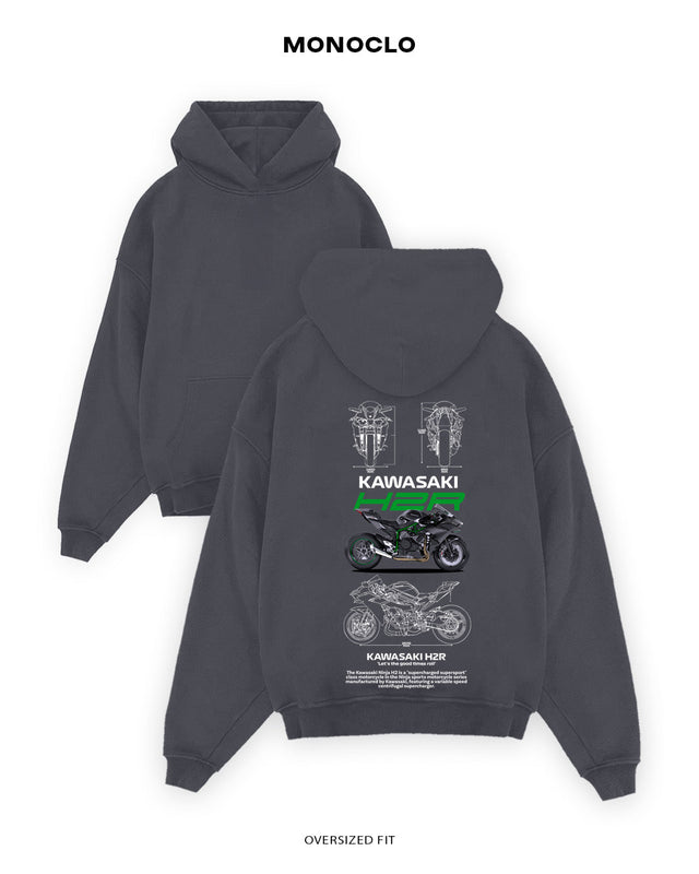 Худі Kawasaki H2R - shop_name Графітовий