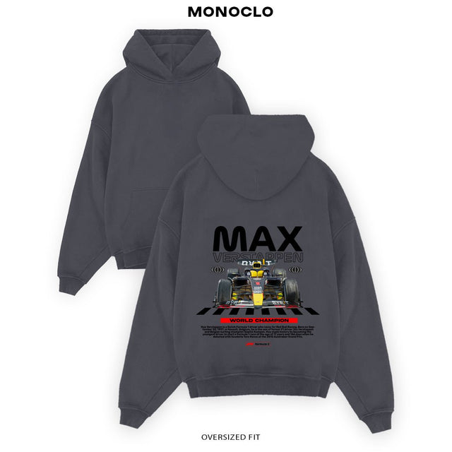 Худі Max Verstappen графіт - оверсайз худі Formula 1 Monoclo