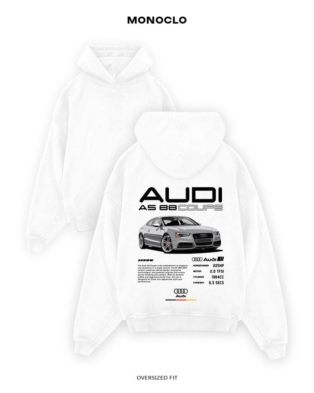 Худі Monoclo Audi A5 B8 Coupe Gray - shop_name Білий