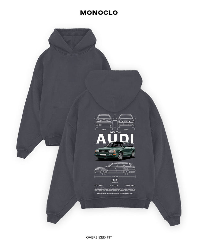 Худі Monoclo Audi A6 C4 Avant - shop_name Графітовий