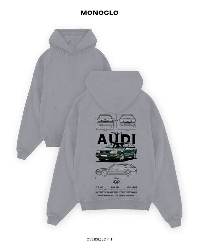 Худі Monoclo Audi A6 C4 Avant - shop_name Сірий