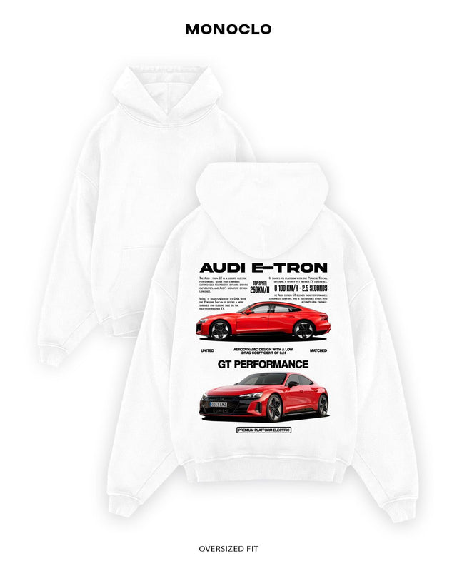 Худі Monoclo Audi e - tron GT - shop_name Білий