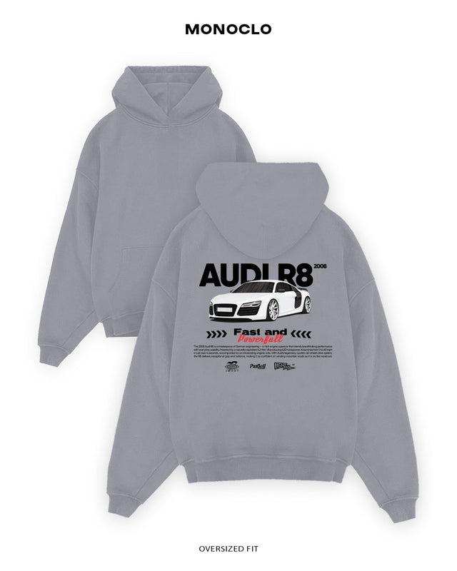 Худі Monoclo Audi R8 2008 - shop_name Сірий