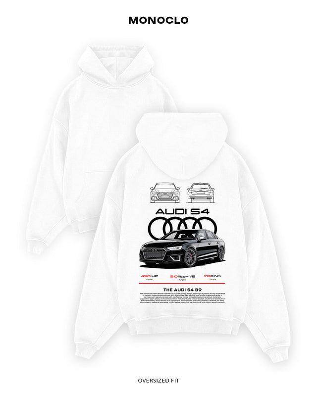 Худі Monoclo Audi S4 B9 - shop_name Білий