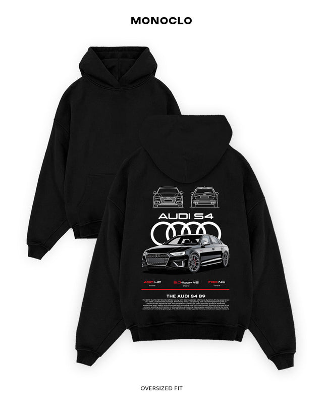 Худі Monoclo Audi S4 B9 - shop_name Чорний