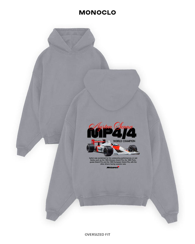 Худі Monoclo Ayrton Senna McLaren MP4/4 World Champion - shop_name Сірий