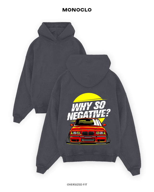 Худі Monoclo BMW E36 “Why So Negative?” - shop_name Графітовий