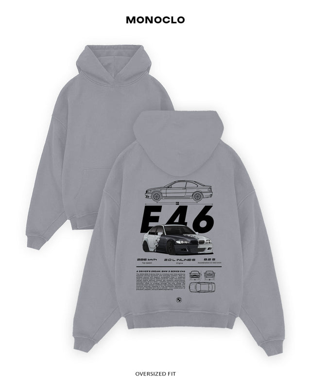 Худі Monoclo BMW E46 2 - shop_name Сірий