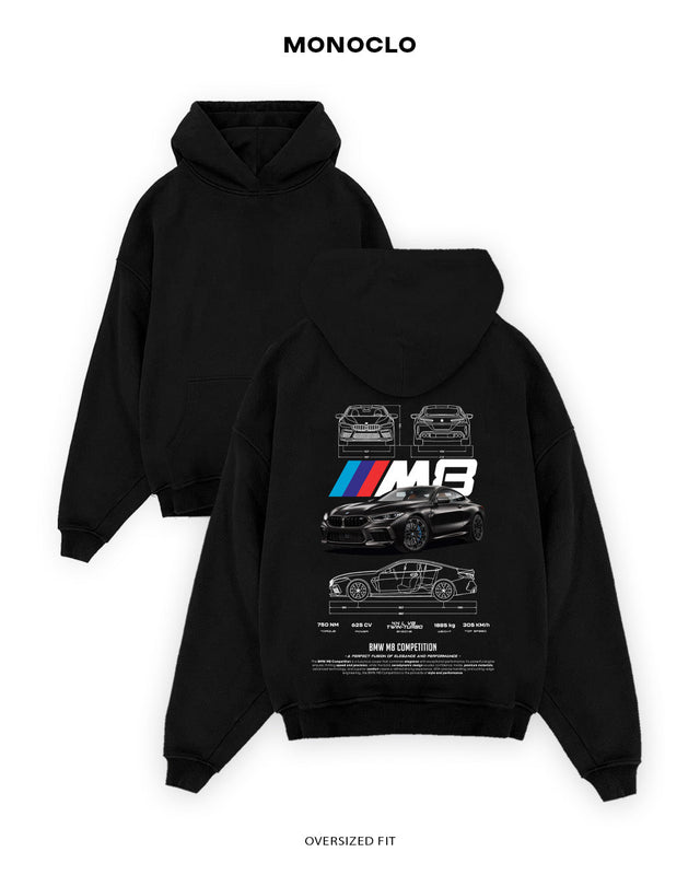 Худі Monoclo BMW M8 Competition - shop_name Чорний