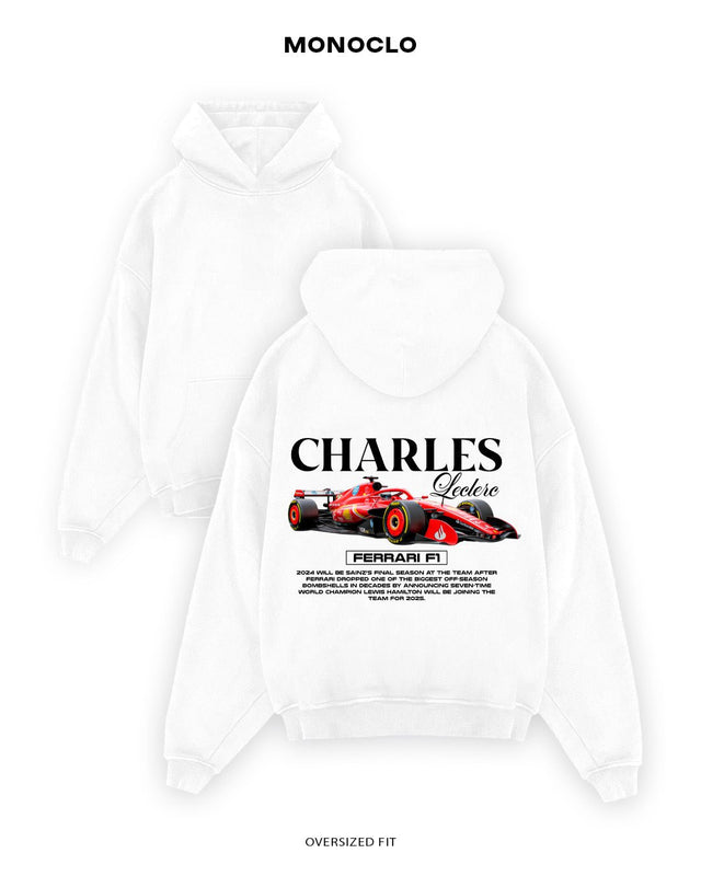 Худі Monoclo Charles Leclerc Ferrari F1 Baron - shop_name Білий